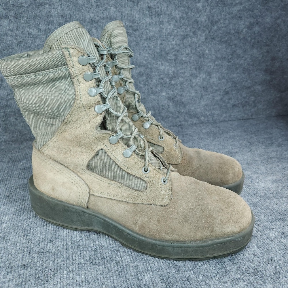 Wellco Air Force TW Combat Boots Size 11R Suede Leather Military Vibram Sole USA